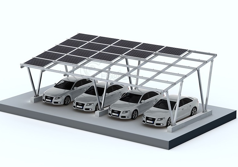 Sistema de montagem solar para garagem à prova d'água